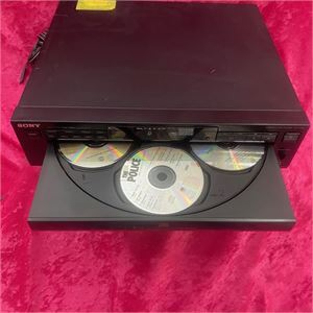 Sony CDP-C425 5-Disc Carousel CD Player High Density Linear Converter Black